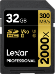 Lexar Professional SDHC Class 10 UHS-II U3 2000x 32GB