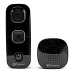 SwannBuddy Wireless Video Doorbell & Chime Speaker Unit with 1080p Full HD video, rechargeable battery, Night Vision, 2-way Talk, Siren, Heat & Motion Detection, Recording to 32GB Micro SD Card, BUDDY