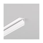 1m aluprofil CABI12 E - Vitlackerad, hörn, LED-skena