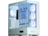 Zalman P50 Ds White, Midi Tower, Pc, Vit, Atx, Micro Atx, Mini-Itx, Plast, Stål, Härdat Glas, Multi