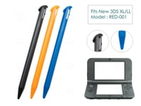 3 x Black Orange Blue Plastic Pen Stylus for Nintendo - ̗̀new ̖́ 3DS XL/LL 2015+
