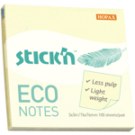 Notisblock ECO 76x76 100 Blad Gul