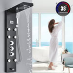 Shower Panel Column Tower Mixer Rain System Massage Body Jet Stainless Steel Tap