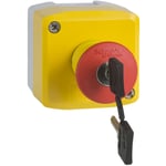 Nødstopp Komplett Ø40 W/Nøkkel 1NO/2NC M/Tekst XALK188G