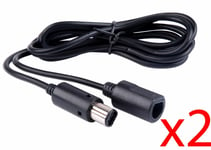 2x Extension Controller Cable for Nintendo Gamecube Wii