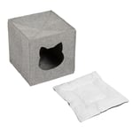 Kattehule for hyller, av filt - L 33 x B 33 x H 33 cm