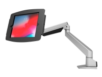 Compulocks iPad Mini 8.3 Space Enclosure Articulating Arm Mount - Monteringssett (leddarm, hus) - for nettbrett - låsbar - høyverdig aluminium - svart, sølv - skjermstørrelse: 8.3 - konsolltopp-monterbar, skrivebordsmonterbar - for Apple iPad mini (6. generasjon)
