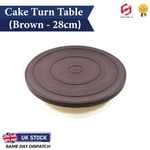 28CM ROTATING CAKE ICING DEOCRATING REVOLVING KITCHEN DISPLAY STAND TURNTABLE UK