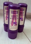 3x 225ml  Aussie 3 Minute Miracle Reconstructor  Deep Conditioner