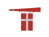 Horn med dansk flagga, 36 cm