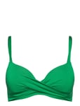 Swim Bra Liljatshirt Twist Shi Swimwear Bikinis Bikini Tops Push-up Bikinitops Green Lindex