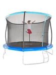 Sportspower 14Ft Trampoline With Easi-Store Folding Safety Enclosure, Reversable Flip Pad And Ladder