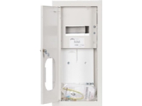 Sabaj Flush mounted distribution board for an electronic meter with a lock and a glass RAL 9003 RL 1F 7E ZSZ