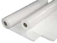 Plastik PE hvid 2x50mx0,15mm UV-b 13,8kg foldet 1 gang - (50 meter pr. rulle)
