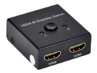 MicroConnect HDMI 4K Bi-Direction Switch - Video/audio splitter/switch - 2 x HDMI - stasjonær