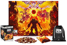 Good Loot Doom: Eternal Maykr - Puzzle 1000 Pièces - Puzzle de Jeu avec Poster et Sac de Transport - pour Amateurs de Jeux - Gaming - pour Adultes et Enfants 14+ - 68x48 cm