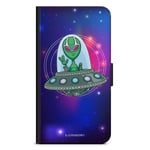 Samsung Galaxy A6+ (2018) Plånboksfodral - UFO Alien