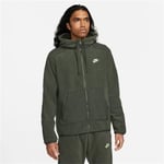 NIKE Mens Green Sportswear Essentials Fleece Zipped Hoodie Small BNWT