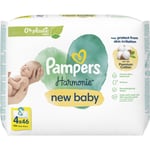 Pampers Harmonie New Baby Vådservietter til børn 4x46 stk.