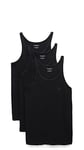 Emporio Armani Men's 3-Pack Tank Top Regular Fit Undershirt, Black, XL (Pack of 3)