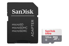 SanDisk Ultra - flashhukommelseskort - 128 GB - microSDXC UHS-I