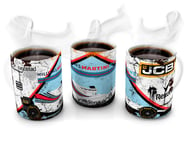 Mugtime (TM) - Williams F1 Team Formula One Oil Can car Coffee Tea Mug Ceramic Cup - 330ml 11oz