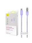 Fast Charging cable USB-C to Lightning Explorer Series 2m 20W (purple)
