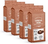 By Amazon Ground Coffee Espresso Crema, Medium Roast, 250 G, Pack of 4 - Rainfor