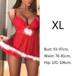 Sexy Lingerie Dress Red Christmas Babydoll Xl