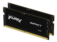 Kingston FURY Impact - DDR5 - sats - 32 GB: 2 x 16 GB - SO DIMM 262-pin - 6400 MHz / PC5-51200 - CL38 - 1.35 V - on-die ECC