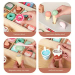 Wooden Ice Cream Toy Set For Kids High Simulation Multifunctional Ice