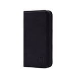 32nd Classic Series - Real Leather Book Wallet Flip Case Cover For Apple iPhone 4 & 4S, Real Leather Design With Card Slot, Magnetic Closure and Built In Stand - Black