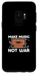 Coque pour Galaxy S9 Funny Make Music Not War Producteur de bande sonore Ingénieurs audio