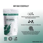 Daily Essentials 120 Tablets Multivitamin and Mineral with Folate D3 K2 P-5-P 