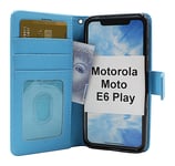 New Standcase Wallet Motorola Moto E6 Play (Ljusblå)