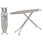 Geometric Ironing Board Metal Grey (34 x 5.5 x 144 cm)