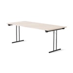 Fällbart bord Dinner Style, Storlek 180x80 cm, Bordsskiva Urban Oak, Stativ Svart
