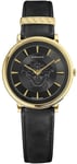 Versace VE8101919 V Circle Sort/Læder Ø38 mm