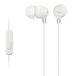Sony MDR-EX15APWZ(CE7) Earphones with Smartphone Mic and Control - White