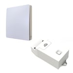 FEB 9102/AMZ 2 alimentations. USB 5 V 2,1 A attache Keystone, Blanc