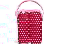 Built Bottle Buddy - Termoförpackning För Dubbla Flaskor (Baby Pink Mini Dots)