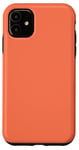 Coque pour iPhone 11 Orange corail Trendy Paradise