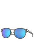 Oakley Latch Round Polarized Sunglasses - Grey, One Colour, Men