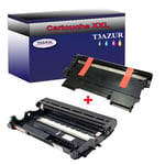 Toner+Tambour compatible Brother Fax 2840, Fax 2845, Fax 2940, TN2220 / DR2200 - T3AZUR Noir