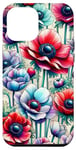 Coque pour iPhone 13 Pro Max Fleur d'anémone rayonnante
