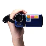 XSWY BEESCLOVER Digital Camcorder Handheld Home Digital Video Camera DV Zoom HD 1080P Night Vision Recording Camera r60 Easy to use (Color : Blue)