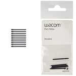 Wacom ACK22211 Pen Nibs - 10 Pointes Standard pour Stylet Wacom Pro Pen 2 et Wacom Pro Pen 3D. & ACK-20001 Stylo Standard, Noir 5 pcs