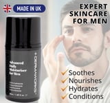 Moisturiser for Men Expert Face Cream Anti Aging w/ Hyaluronic Acid - DERMAWORKS