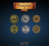 Metal Coins Camelot (24 st)