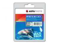 Agfaphoto - 4-Pack - Färg (Cyan, Magenta, Gul, Svart) - Kompatibel - Återanvänd - Bläckpatron - För Hp Officejet Pro 77Xx, 82Xx, 87Xx